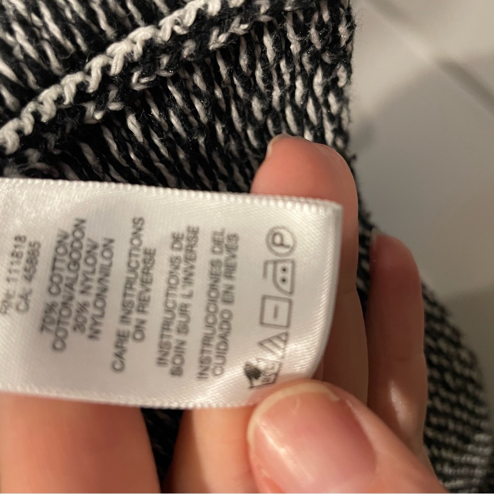 Michael Kors Monochrome Open Front Hooded Cardigan - Picture 3 of 5